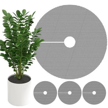 Imagem de Grade de vaso de plantas - Protetor de solo de vaso de plantas | Protetor de proteção de plantador cortável para gramado ao ar livre, jardim, varanda