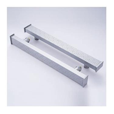 Imagem de Maçaneta de porta deslizante de liga de alumínio, maçaneta de porta deslizante dupla face é adequada para porta de madeira/porta de vidro, 1 peça (cor: estilo 1, tamanho: 80 cm/31,5")