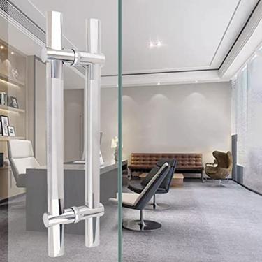 Imagem de STXYANGV Barra de aço inoxidável moderna contemporânea maçaneta da porta de entrada barra puxador de escada vidro de chuveiro porta de celeiro deslizante entrada interior exterior maçaneta de puxar