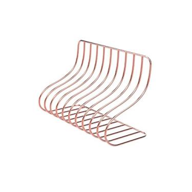 Imagem de Prateleira de armazenamento de arquivos com 10 grades, suporte para livros, suporte organizador de ferro forjado para livros de escritório em casa (cor: B) (A)