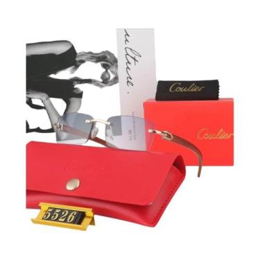 Imagem de Óculos De Sol Unissex Sem Armação Para Férias, Condução Casual, Clássi