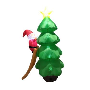 Imagem de Vaveren Decorações infláveis ​​de Natal, adereços para decoração de festas, enfeites natalinos fofos com LED embutido para o inverno, pátio e jardim.