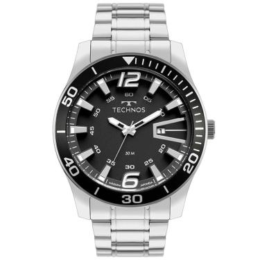 Imagem de Relógio TECHNOS masculino Racer premium prata 2115TXA/1P