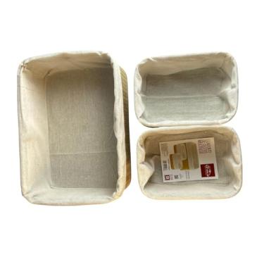 Imagem de Kit 3 Cesto Organizador em Bambu