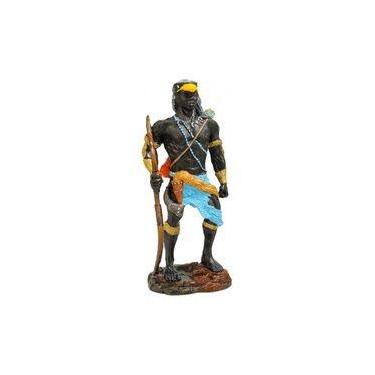 Imagem de Imagem Orixa Oxossi Azul Escultura Resina Estatua 25 Cm - Lua Mistica