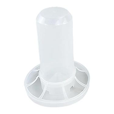 Imagem de Generic Alimentador automático para galinhas, dispensador de ração para aves, sem desperdício, com aberturas para perus, patos, galos e outros pássaros, para 350ml de água