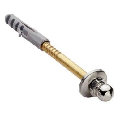 Imagem de Pct 08 Parafuso Castelo P/ Vaso Sanitário 1/4x8cm Bucha 10 - FB