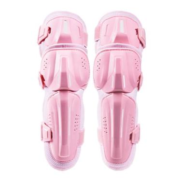 Imagem de SPXMQSS Joelheiras de Motocicleta, Equipamento de Proteção de Bicicleta Joelheira ou Cotovelo Amortecedores de Espuma de EVA Ajustável Joelheiras para Adultos - Almofadas de Cotovelo Rosa