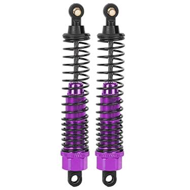 Imagem de CUOFYUNL 1Pair RC Shocks Struts Damper Peças sobressalentes de reposição adequadas para HSP 94111 94188 94108 1/10 RC Car (Roxa)