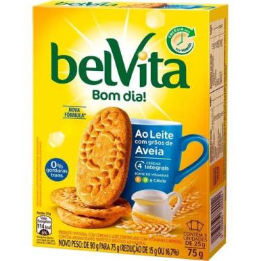 Imagem de Biscoito Integral Sabor Leite e Aveia BelVita 75g