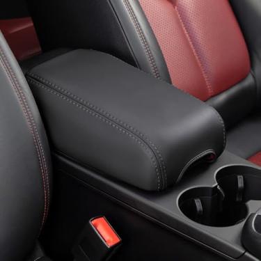 Imagem de MaKeHoblion Capa protetora de caixa de apoio de braço para console central de câmbio de marchas para carro com acabamento antiarranhões Moldura adesiva para Porsche Macan 2014-2026 Acessórios