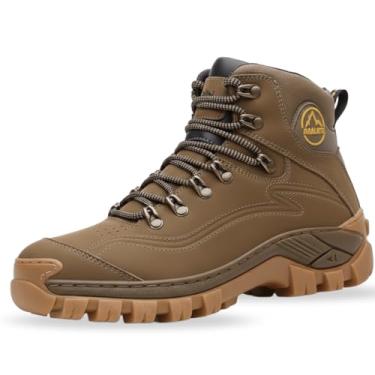 Imagem de Bota de Trilha Coturno Adventure Ranger em Couro Legítimo Blaqueado N7 (Areia, BR, Adulto, Numérico, 44)