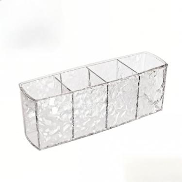 Imagem de Porta Pincel Organizador De Maquiagem Bancada Mesa Cosmético Lash Designer Cristal Make Acrilico