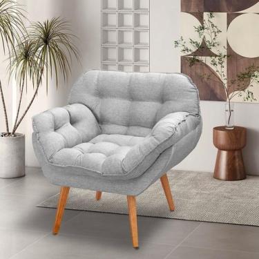 Imagem de Poltrona para Sala de Estar Pés Trapézio Miami - Ares Estofados