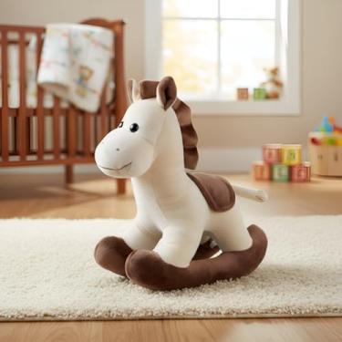 Imagem de Brinquedo Decoratio Cavalinho Cavalo Pelúcia De Balanço 25cm Adorável Fofo Para Bebês e Crianças Interativo e Antialérgico