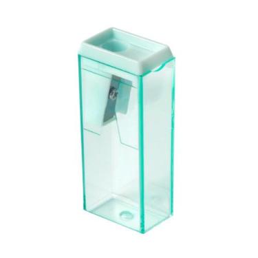 Imagem de Apontador Escolar Com Depósito Cores Pastéis BRW Verde, Verde