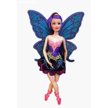 Imagem de Boneca Bailarina Fada Ballet Roxa Articulada com Asas Butterfly – brinquedo delicado que inspira sonhos e criatividade