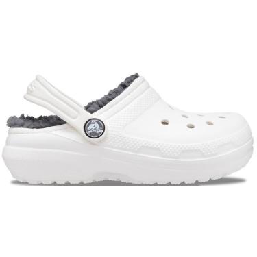 Imagem de Sandália crocs classic lined k white/grey-Unissex