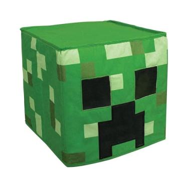 Imagem de Fantasia de cabeça de blocos de creeper, Minecraft, tamanho único