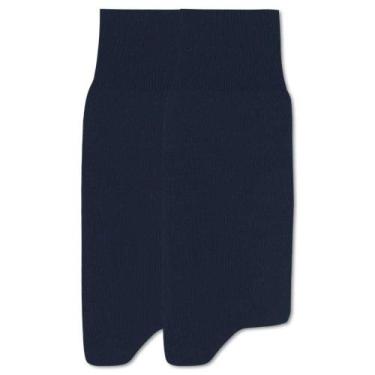Imagem de Kit 2 Pares Meia Social Cano Longo Mash Masculina Algodão, Azul marinh