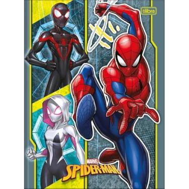 Imagem de Caderno Homem Aranha TILIBRA Universitário BROCHURA - 48 Folhas (3 Personagens)