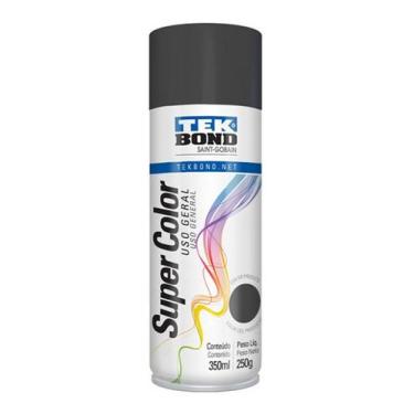 Imagem de Tinta Spray Tekbond Supercolor Uso Geral 350ml Várias Cores, Grafite