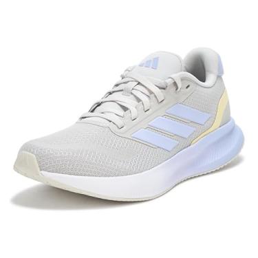 Imagem de adidas Tênis feminino Run Falcon 5, Cinza/violeta/preto, 34