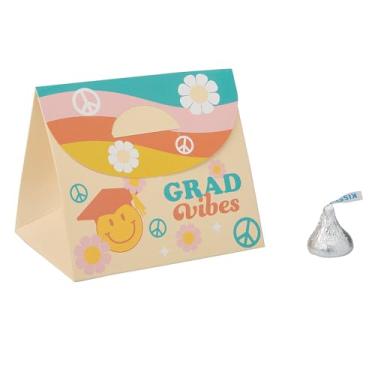 Imagem de Fun Express Caixas de lembrancinhas de festa Groovy Grad Vibes de 9,8 cm - 12 peças