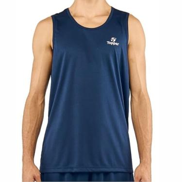 Imagem de Camiseta Regata Topper Classic New Masculina 4323005 Cor:Marinho;Tamanho:GG