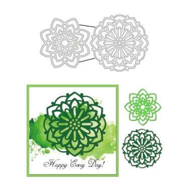 Imagem de 1 estêncil de matriz de corte de aço carbono, padrão de motivo de folha colorida de aço inoxidável para álbum de fotos faça você mesmo, cartão de papel decorativo em relevo, 15,8 x 8,3 x 0,1 cm