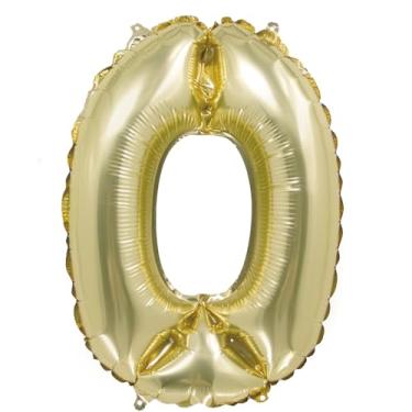 Imagem de BALAO METALIZADO C/CANUDO 16" OURO BRANCO NUMERO 0