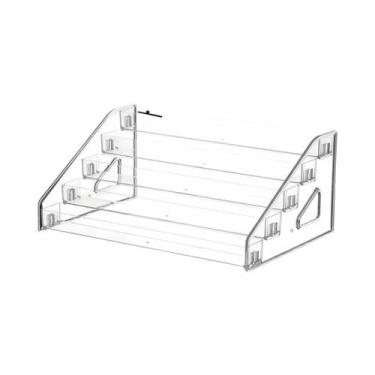 Imagem de Prateleira Escada Transparente Multifuncional Em Acrílico Para Armazen