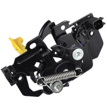 Imagem de Conjunto de trava de capô com sensor de alarme antirroubo compatível com Ford Fiesta 2014-2019, D2BZ-16700-B D2BZ16700B