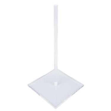 Imagem de SUNGOOYUE Suporte de Papel Higiênico Acrílico, Suporte de Rolo de Papel Transparente, Dispensador de Tecido de Mesa Com Base Ponderada para Casa, Escritório, Restaurante, Salão de Beleza