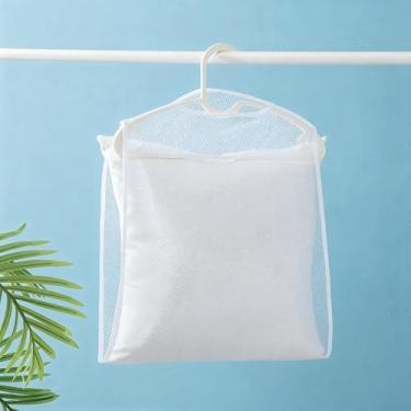 Imagem de Rede de secagem multiuso travesseiros, sapatos, meias e brinquedos à prova de vento, bolsa de rede de secagem resistente, ideal para secar e lavar roupa, e o acessório perfeito para organizar a casa