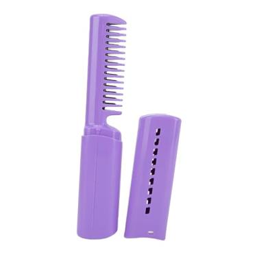 Imagem de ZJchao Escova Alisadora de Cabelo Sem Fio, Pente Alisador Iônico Com Funcionalidade Dupla para Alisar e Ondular, Ferramenta de Estilo Portátil Carregada por USB Com Bateria de 800mAh,