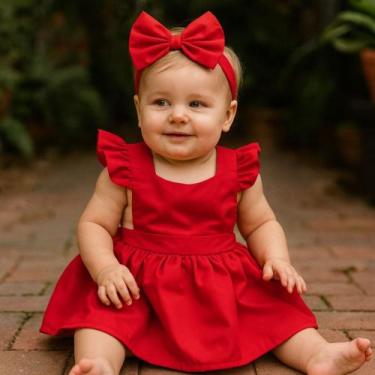 Imagem de Vestido Para Bebê Menina Jana Vestido de Festa Casamento Batizado Vári
