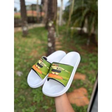 Imagem de Chinelo SLide Masculino Depay Corinthians Time Futebol, Branco, 39