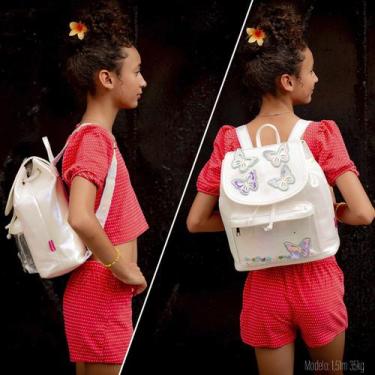 Imagem de Mochila Escola Creche Infantil Juvenil Menina Glitter Brilhante Borbol