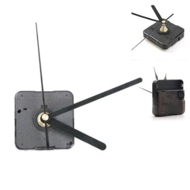 Imagem de Relógios de parede com mecanismo de movimento de quartzo, reposição de peças de reparo DIY, peças de ponteiro de metal preto - Novos relógios de parede de reparo vintage para amantes de molduras de