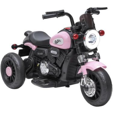 Imagem de Mini Moto Eletrica Infantil Zippy Toys Harley Tracker 6V Rosa