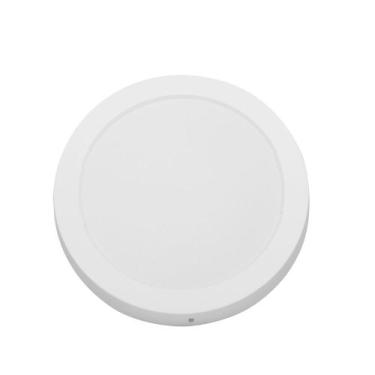 Imagem de Kit 5 Painel LED 18W LYS Redondo Sobrepor - Taschibra, Luz Fria 6500K