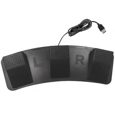 Imagem de Pedal USB para PC, fotoelétrico, programável, triplo, interruptor, multifuncional, para computador, teclado, mouse, videogame, equipamento de escritório