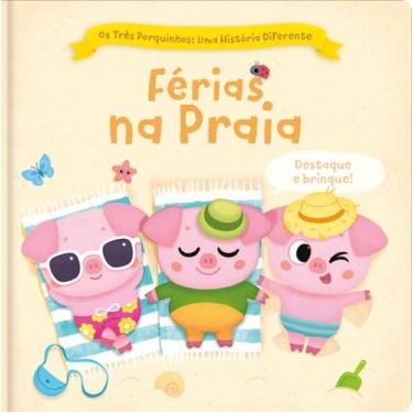 Imagem de Livro - Os três porquinhos: Uma história diferente - Férias na praia