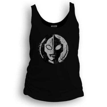 Imagem de Camiseta regata feminina Dasantigas malha 100% algodão estampa Ultrama