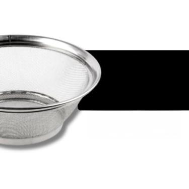 Imagem de kit 3 cestas inox escorredor 22cm、escorredor multiuso para legumes e arroz、cestas inox fruteira de cozinha (1 CESTA)