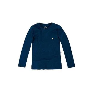 Imagem de Blusa Infantil Hering Manga Longa Com Patch Feminina-Feminino