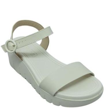 Imagem de Sandália Moleca Casual Feminina com Salto Anabela Cor:;Tamanho:39;Gênero:Feminino-Feminino