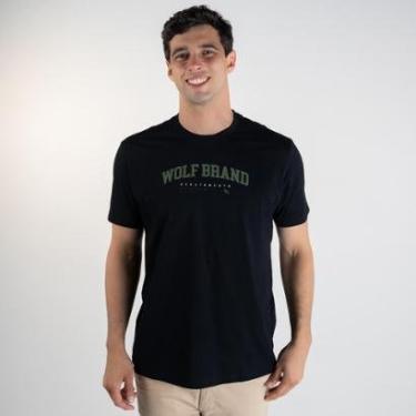 Imagem de Camiseta Acostamento Brand Wolf Preta-Masculino