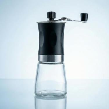 Imagem de Moedor de Café Manual de Vidro e Aço Inox em Cerâmica com Manivela e Ajuste de Moagem
